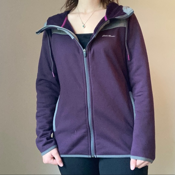 Eddie Bauer Outdoor Dark Purple Coat - Picture 1 of 8
